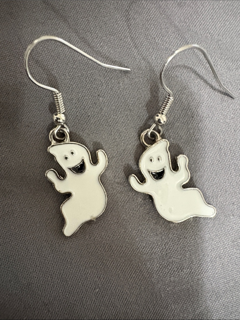 White Ghost Drop Earrings - Women Jewelry